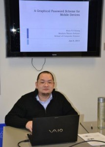 Hsin-Yi defends his Master's thesis