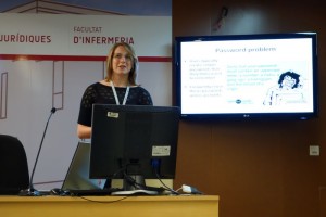Vanessa presents her paper at PST