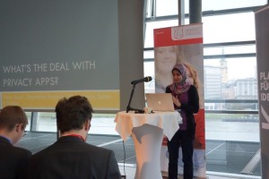 Hala presenting our paper at MUM 2015 in Linz, Austria